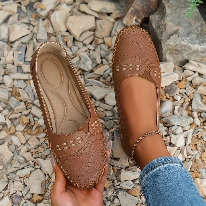 Apolline | Mocassins Femme Perforés Semelle Confort
