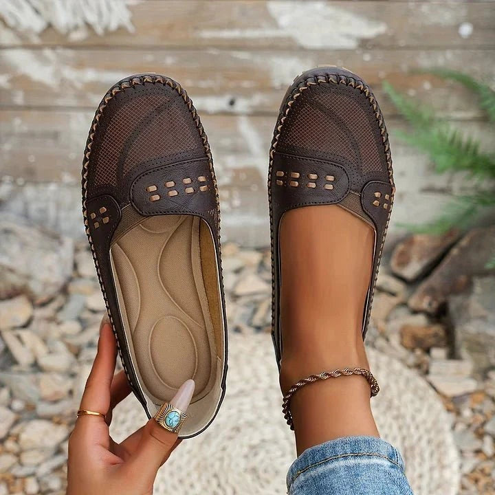 Apolline | Mocassins Femme Perforés Semelle Confort