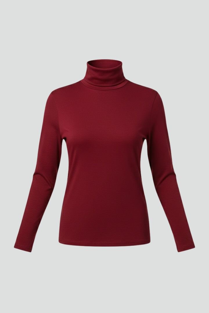 Apolline | Pull Col Roulé Femme Manches Longues Ajusté