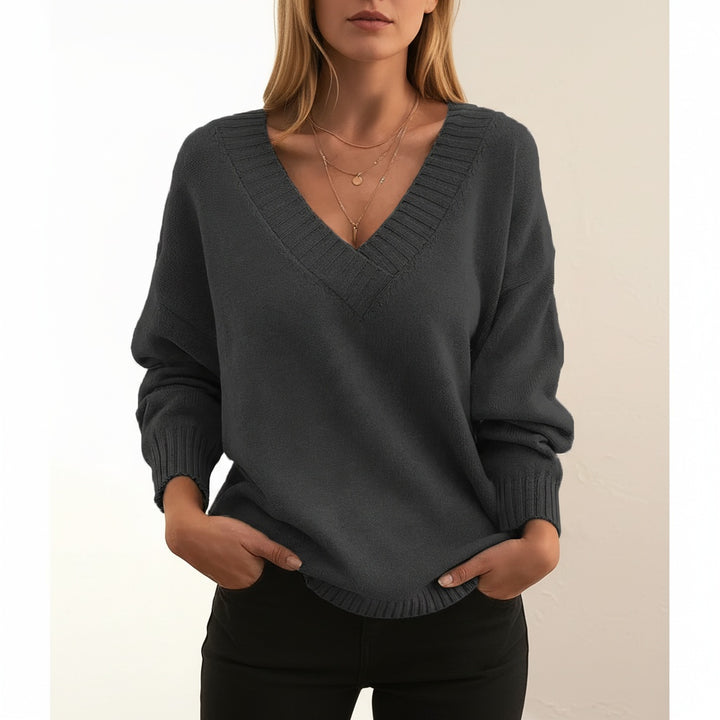 Audrey | Pull Cachemire Col V Femme Manches Longues