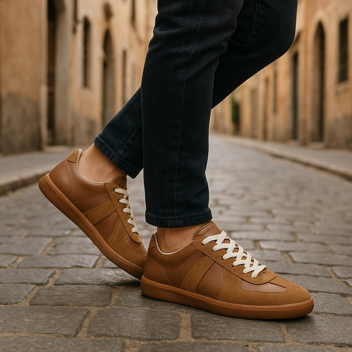 Baptiste | Basket Cuir Homme Lacets Semelle Gomme