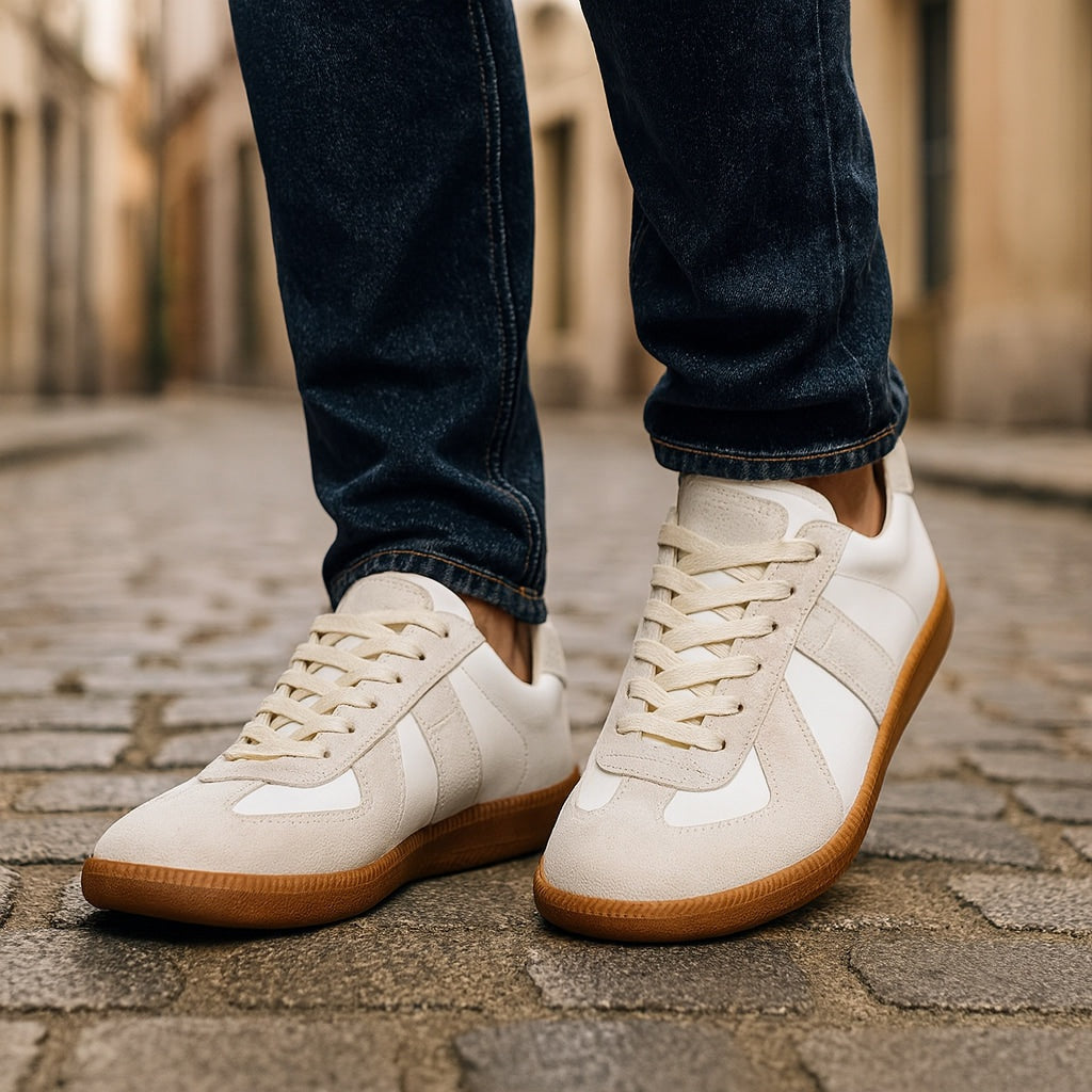 Baptiste | Basket Cuir Homme Lacets Semelle Gomme