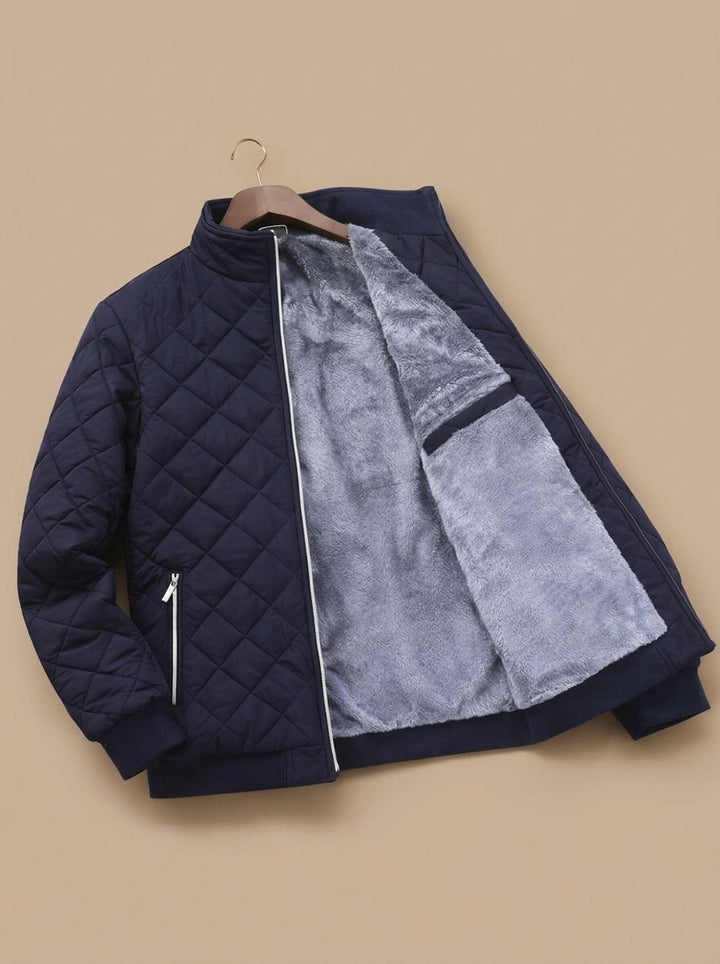Baptiste | Blouson Hiver Homme Matelassé Doublure Polaire Col Montant