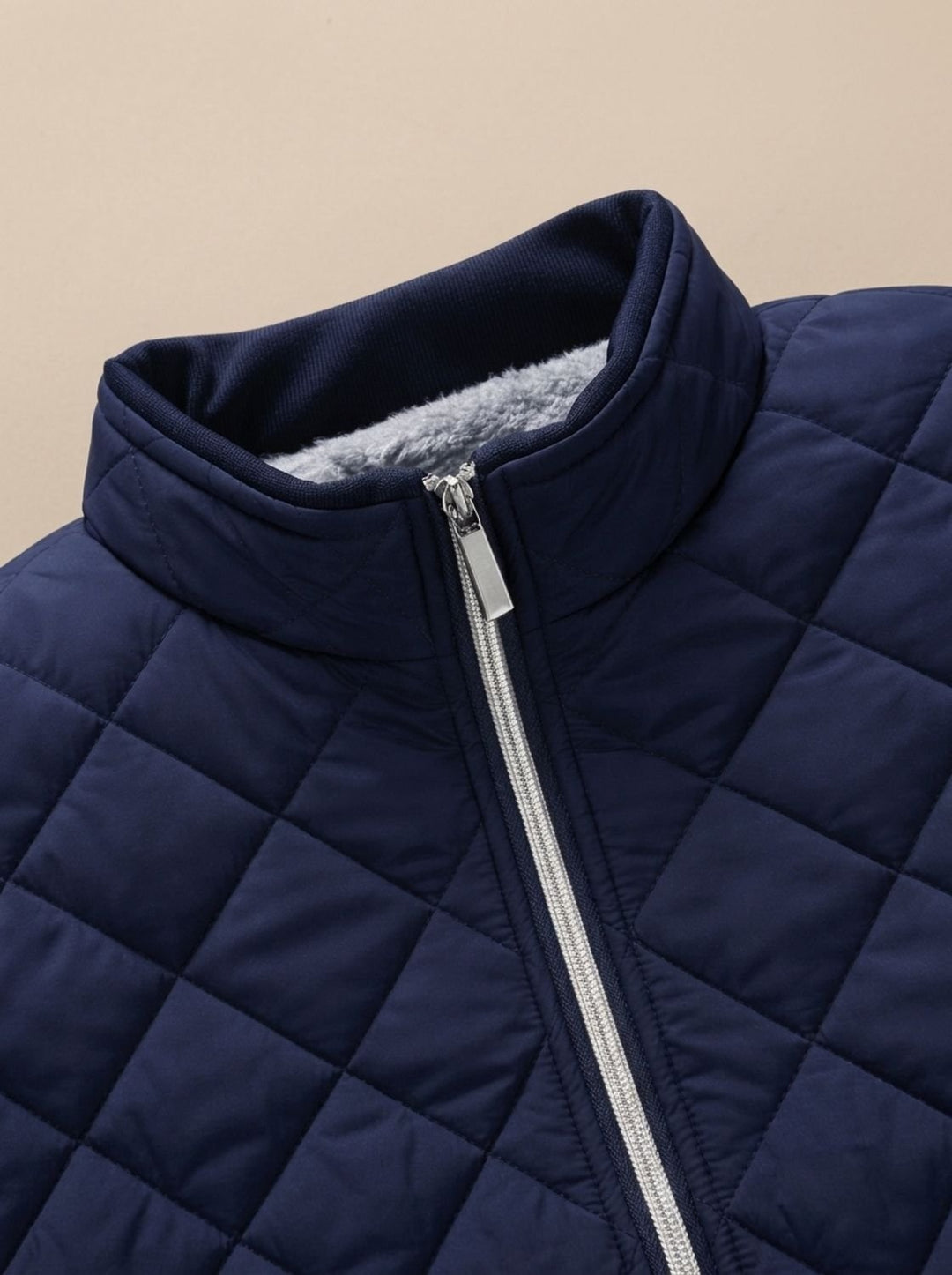 Baptiste | Blouson Hiver Homme Matelassé Doublure Polaire Col Montant