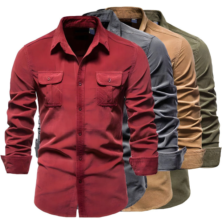 Baptiste | Chemise Homme Manche Longue Double Poche Boutons