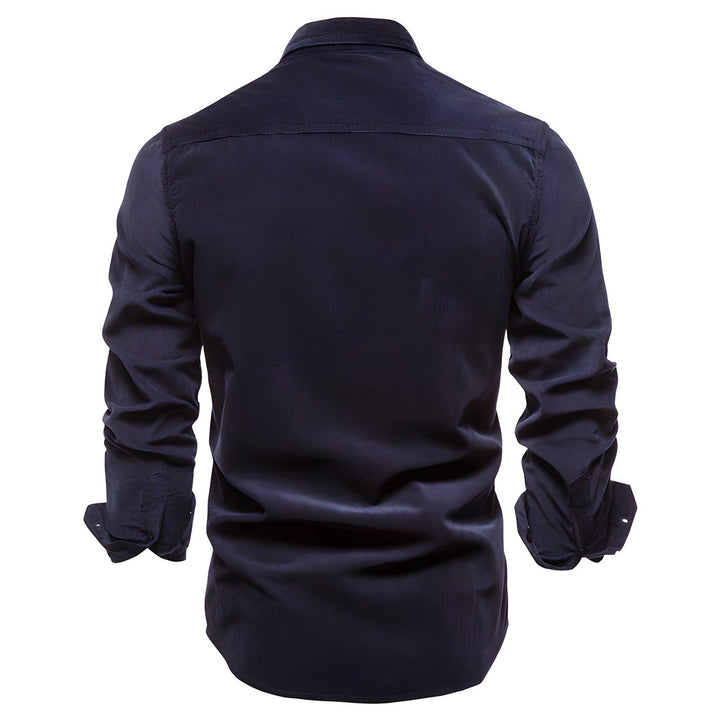 Baptiste | Chemise Homme Manche Longue Double Poche Boutons