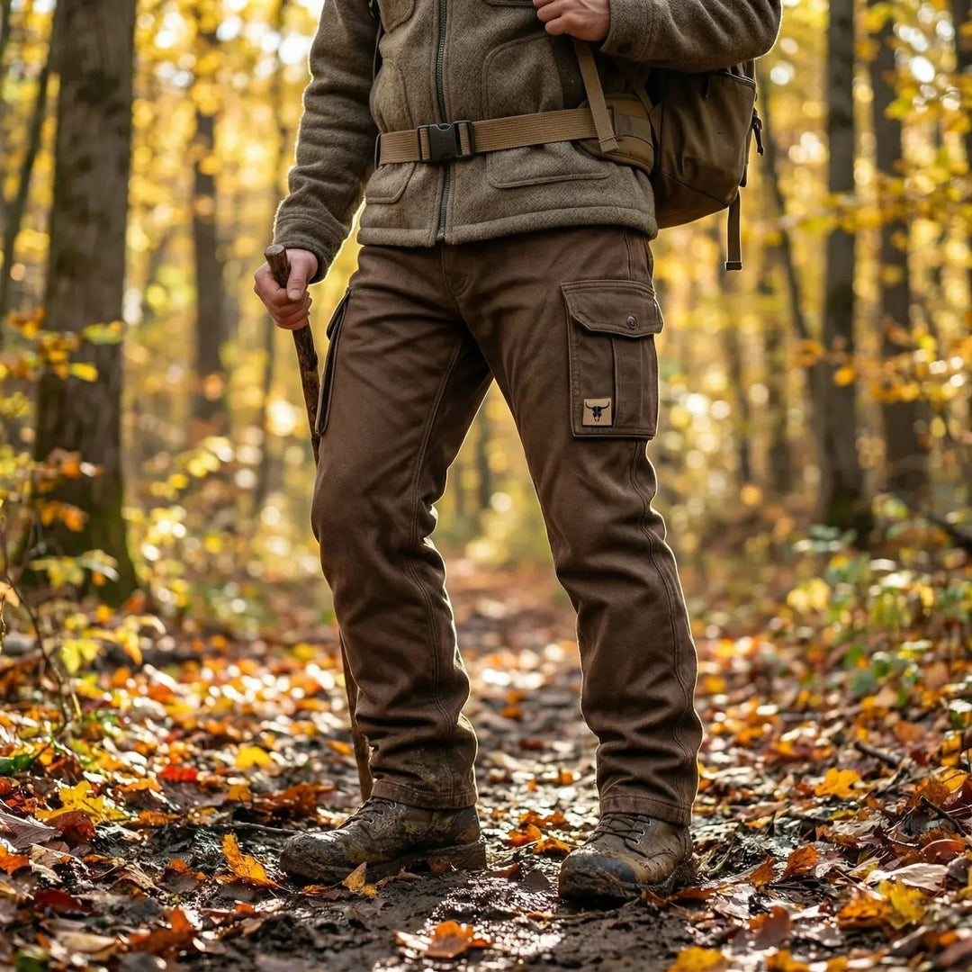 Baptiste | Pantalon Cargo Homme Multi-Poches Coupe Droite