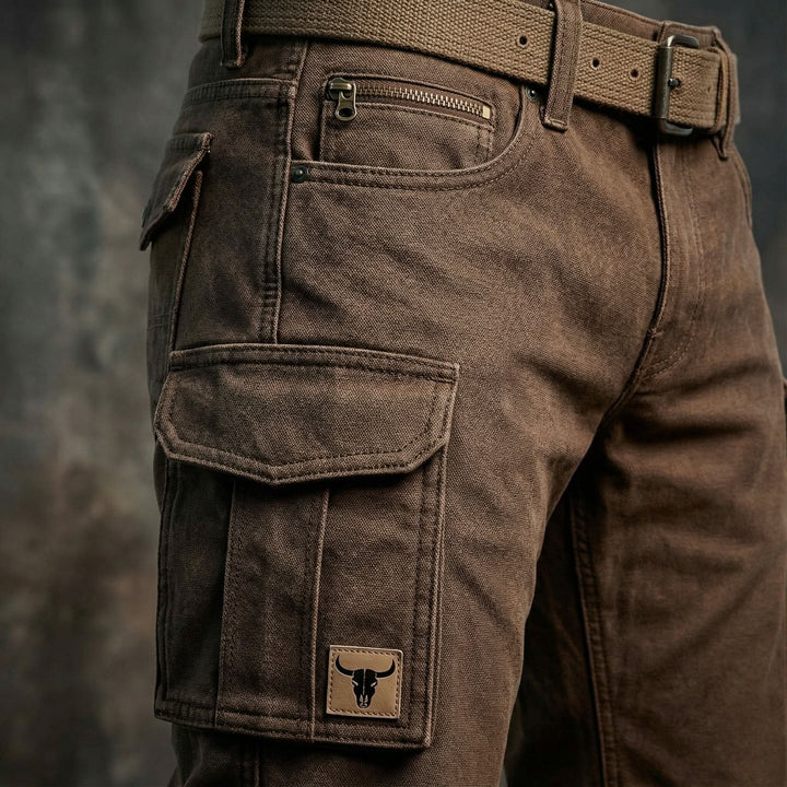 Baptiste | Pantalon Cargo Homme Multi-Poches Coupe Droite