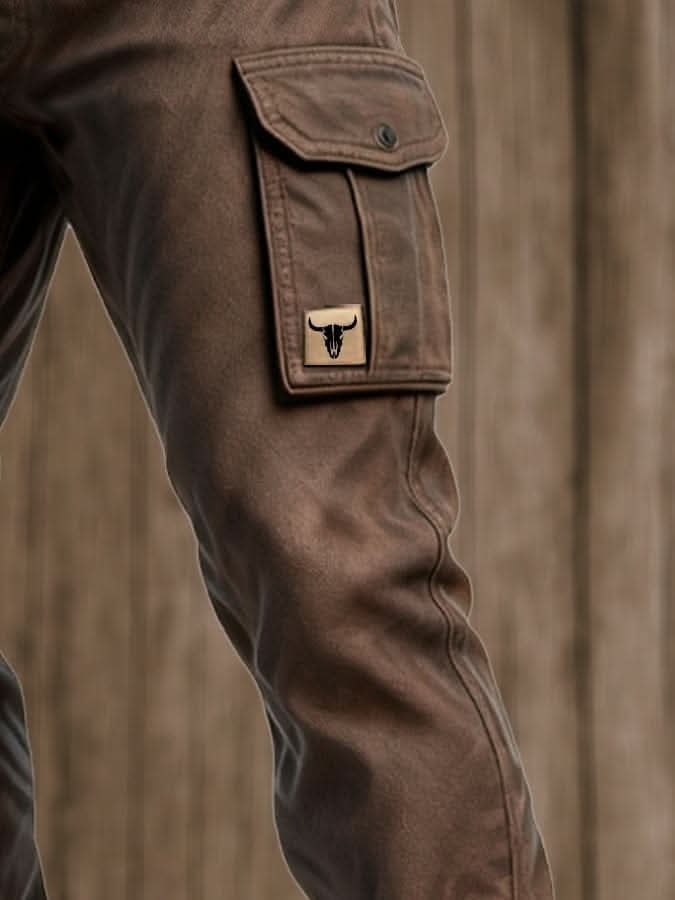 Baptiste | Pantalon Cargo Homme Multi-Poches Coupe Droite