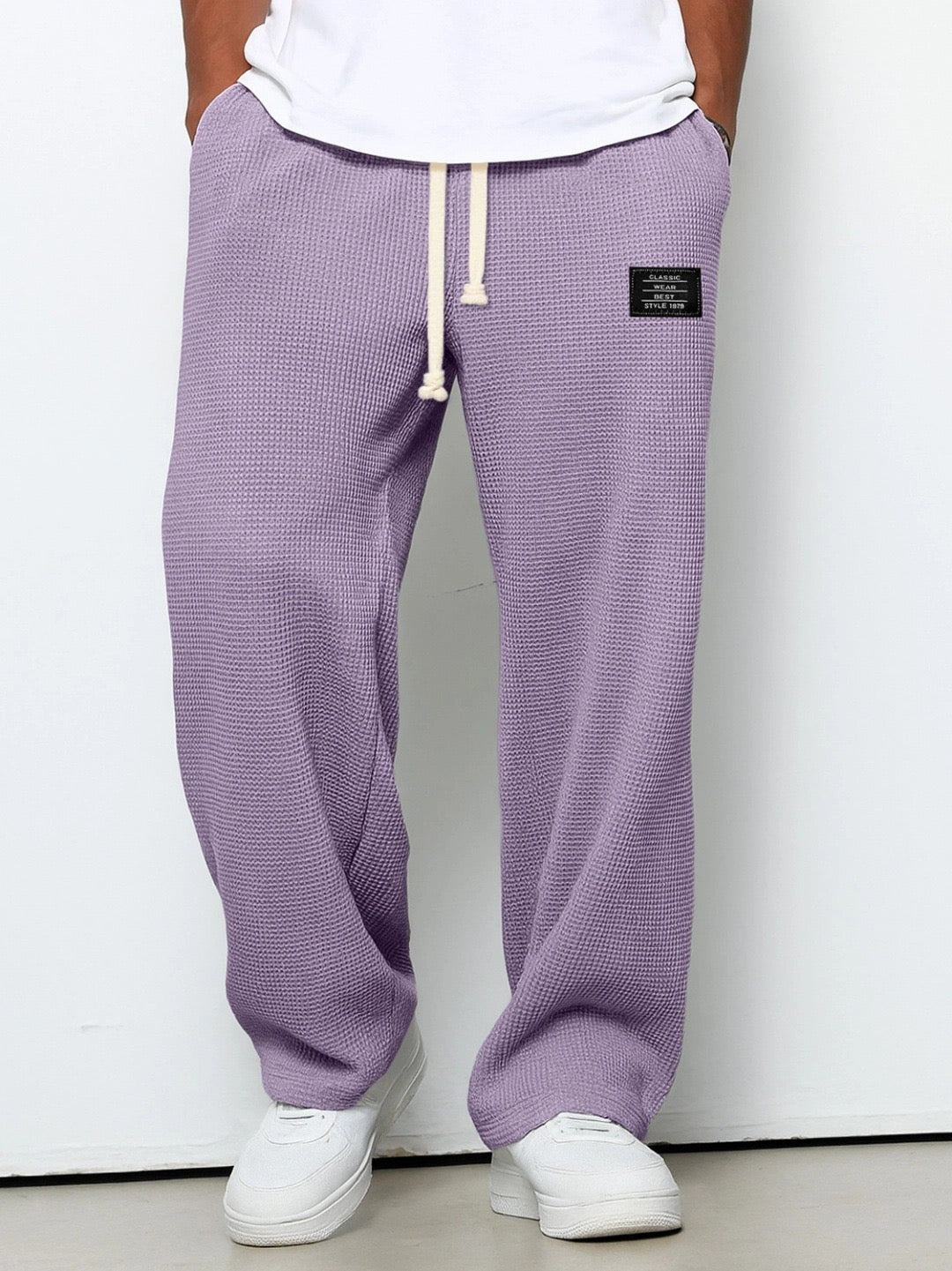 Baptiste | Pantalon Jogging Large Homme Texturé Cordon