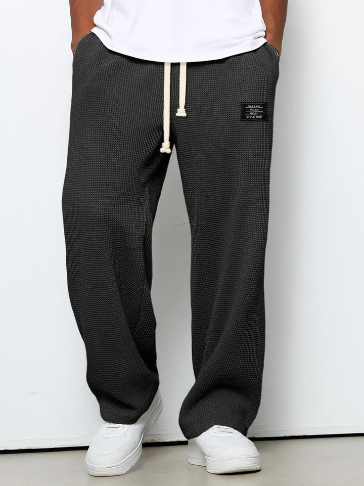 Baptiste | Pantalon Jogging Large Homme Texturé Cordon