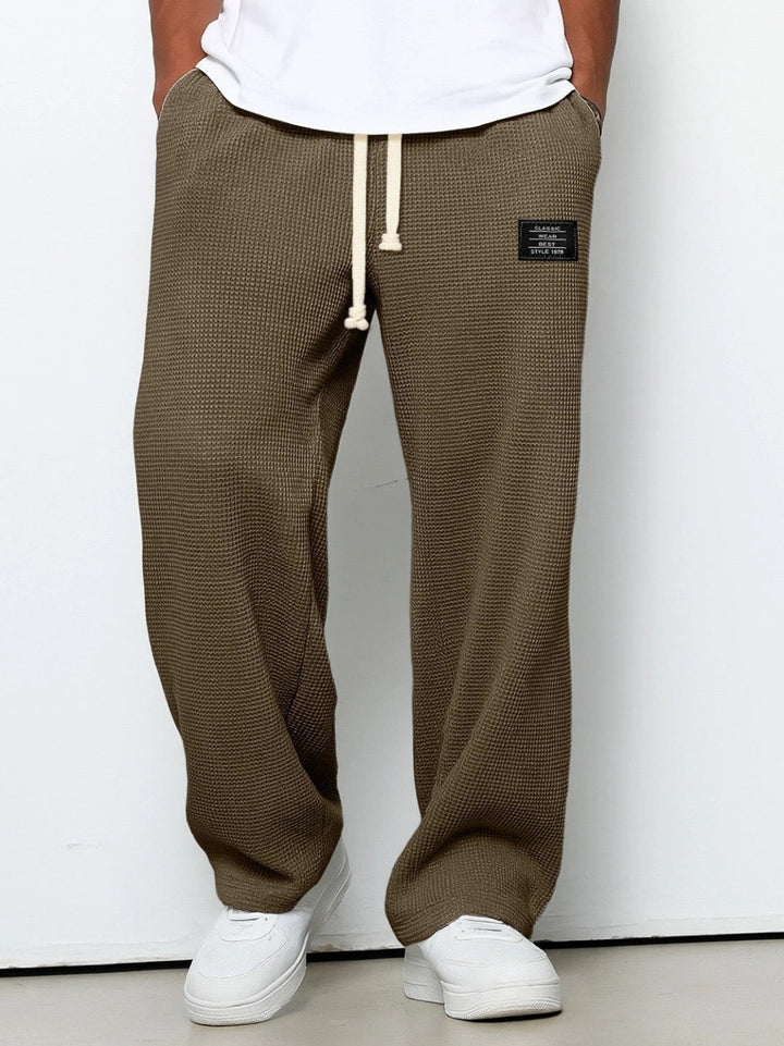 Baptiste | Pantalon Jogging Large Homme Texturé Cordon