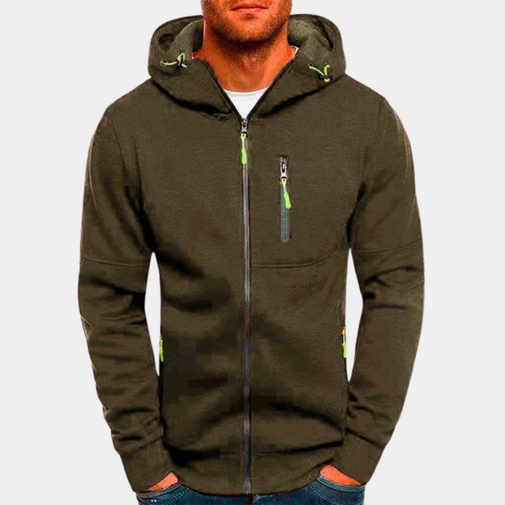 Baptiste | Sweat à Capuche Homme Zippé Multi-Poches
