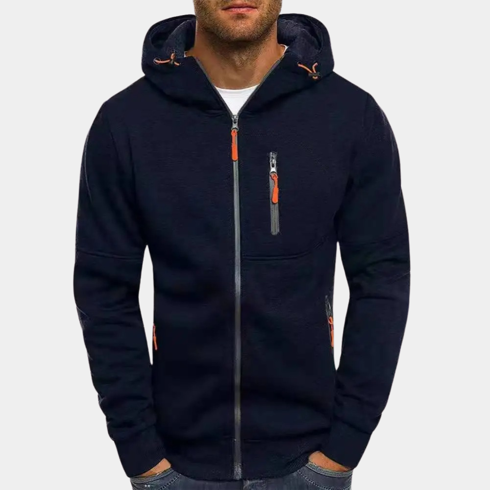 Baptiste | Sweat à Capuche Homme Zippé Multi-Poches