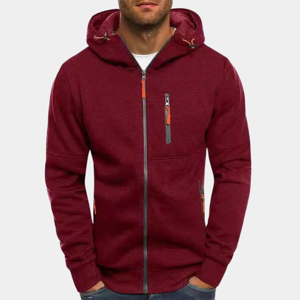 Baptiste | Sweat à Capuche Homme Zippé Multi-Poches