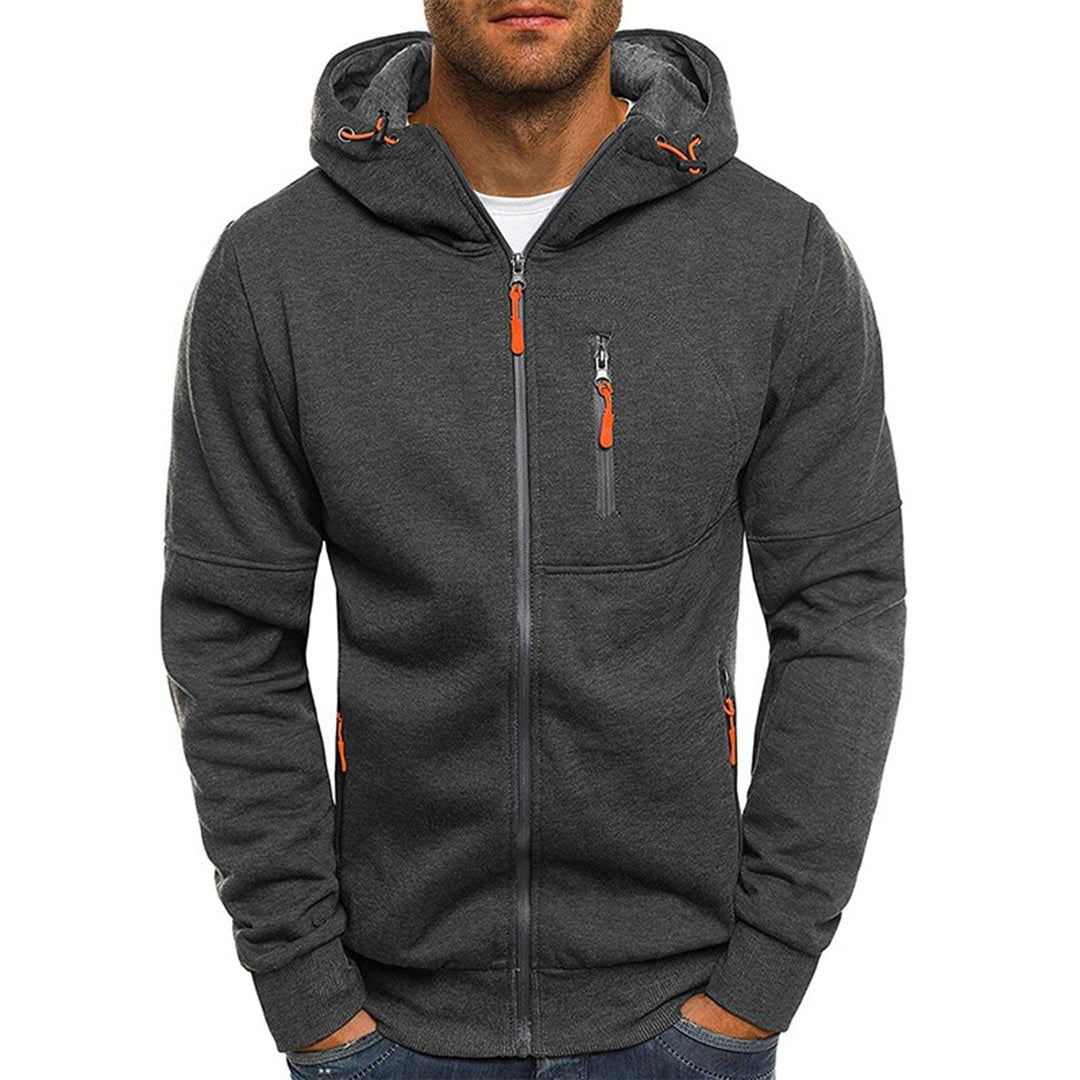 Baptiste | Sweat à Capuche Homme Zippé Multi-Poches