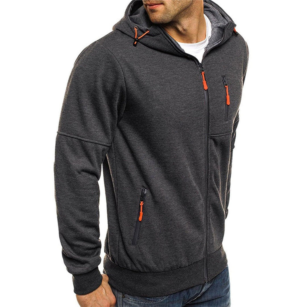 Baptiste | Sweat à Capuche Homme Zippé Multi-Poches