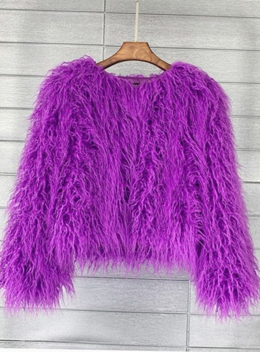 Camille | Manteau Fausse Fourrure Femme Court Shaggy