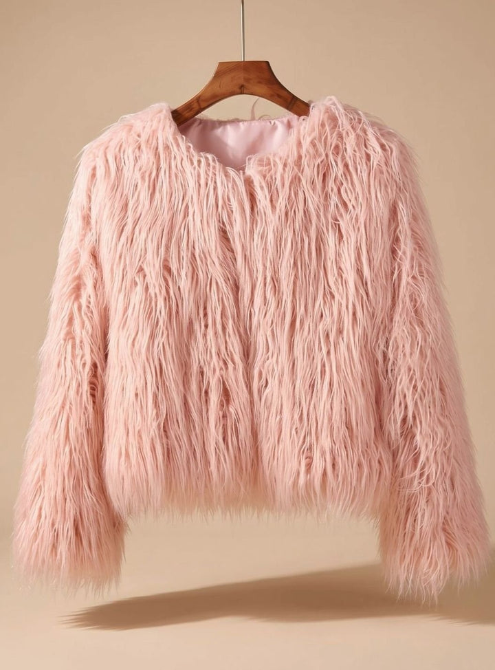 Camille | Manteau Fausse Fourrure Femme Court Shaggy