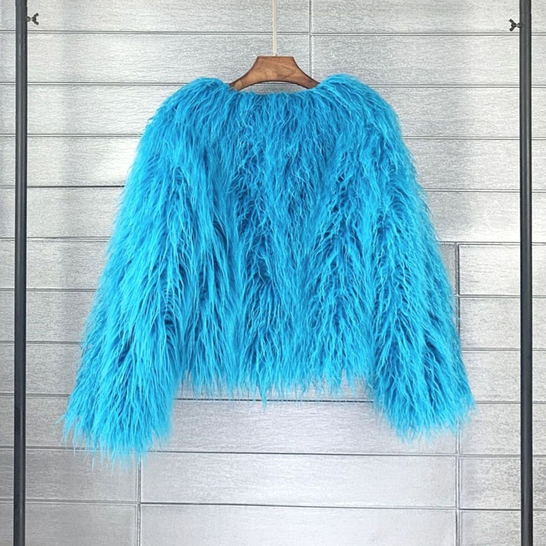 Camille | Manteau Fausse Fourrure Femme Court Shaggy