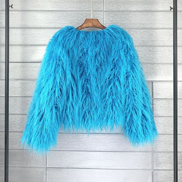 Camille | Manteau Fausse Fourrure Femme Court Shaggy