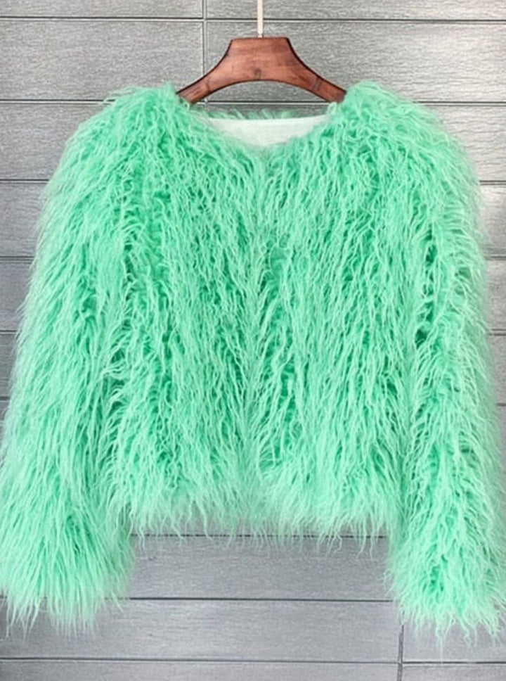 Camille | Manteau Fausse Fourrure Femme Court Shaggy