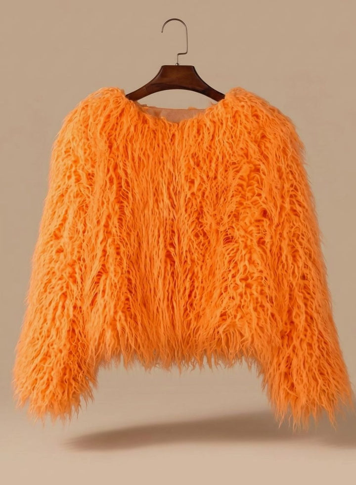 Camille | Manteau Fausse Fourrure Femme Court Shaggy