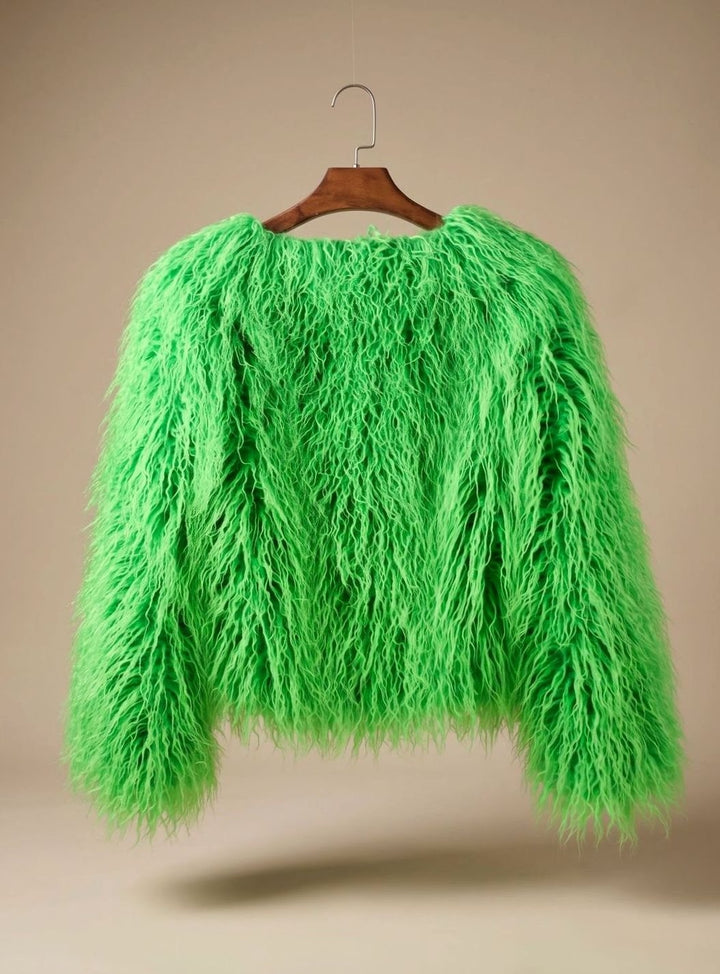 Camille | Manteau Fausse Fourrure Femme Court Shaggy