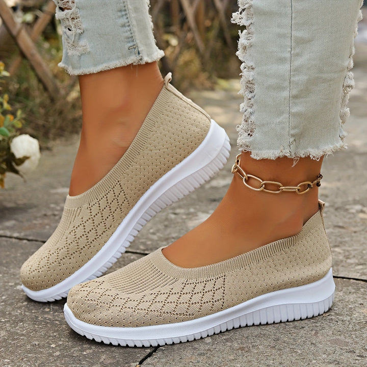 Camille | Sabrinas Femme Tricot Slip-On Chaussure de Marche