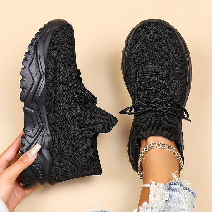 Capucine | Basket Plateforme Femme Chaussure de Sport Lacets