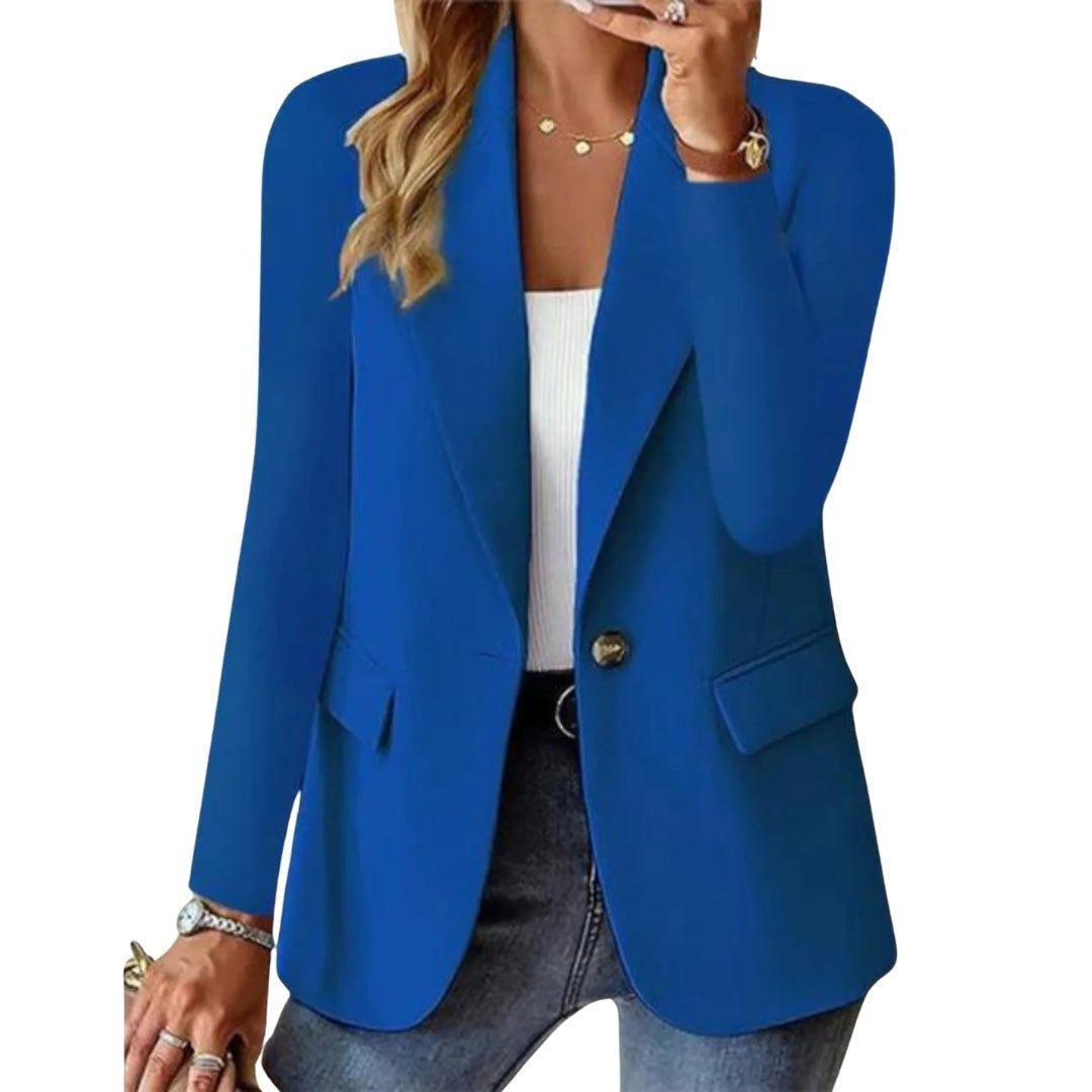 Capucine | Blazer Femme Col Cranté Manches Longues Coupe Ajustée