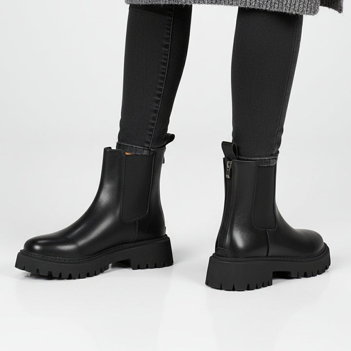 Capucine | Chelsea Boots Femme Hiver Semelle Chunky Cuir