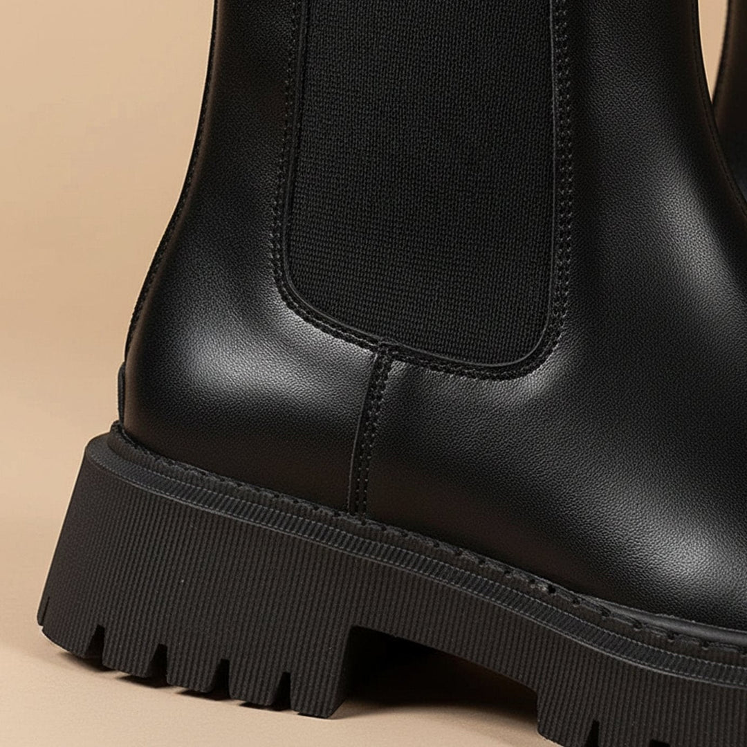 Capucine | Chelsea Boots Femme Hiver Semelle Chunky Cuir