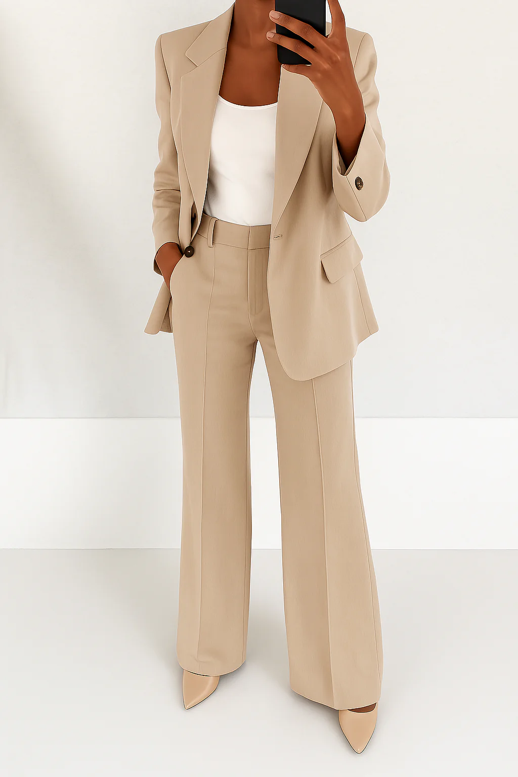 Capucine | Costume Femme Deux Pièces Blazer Pantalon Droit