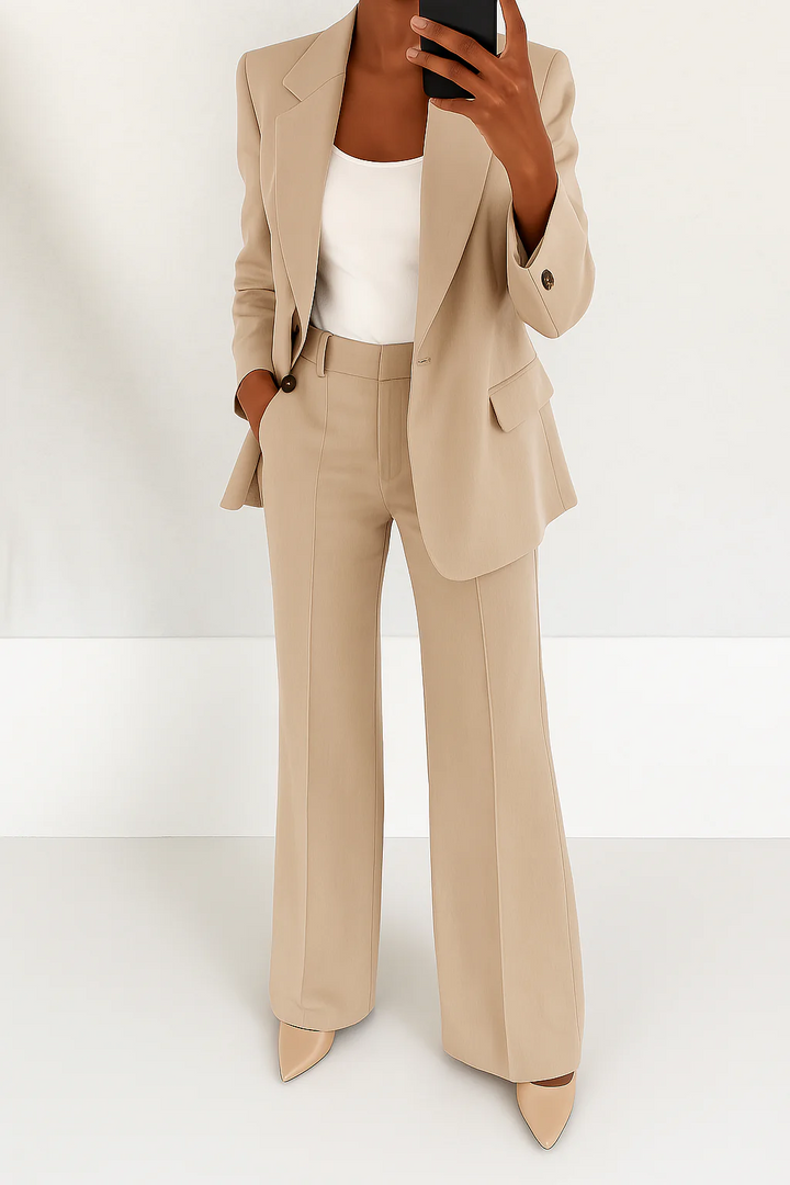 Capucine | Costume Femme Deux Pièces Blazer Pantalon Droit