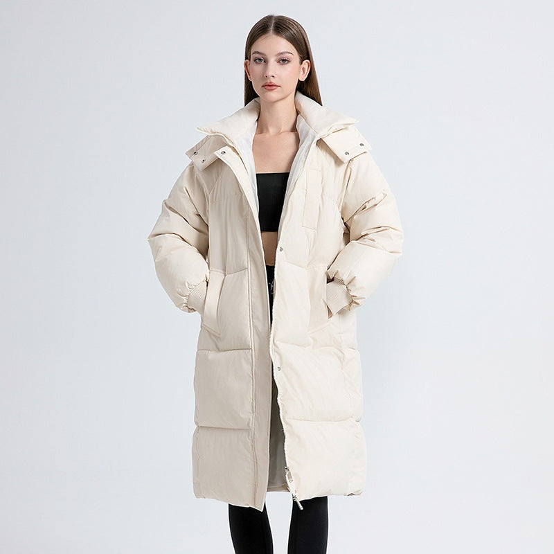 Capucine | Doudoune Longue Femme à Capuche Matelassée Oversize