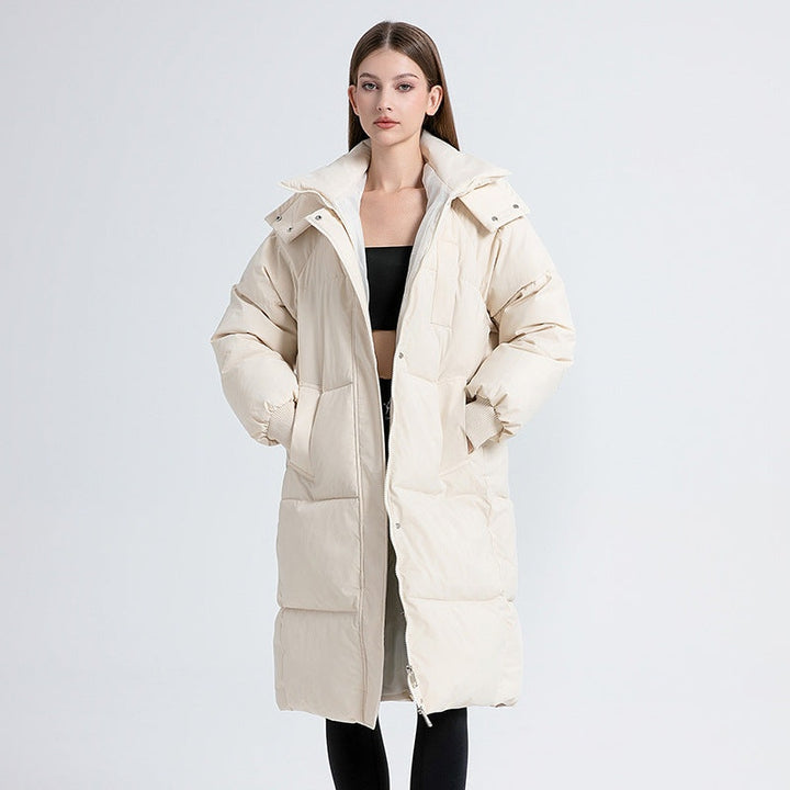 Capucine | Doudoune Longue Femme à Capuche Matelassée Oversize
