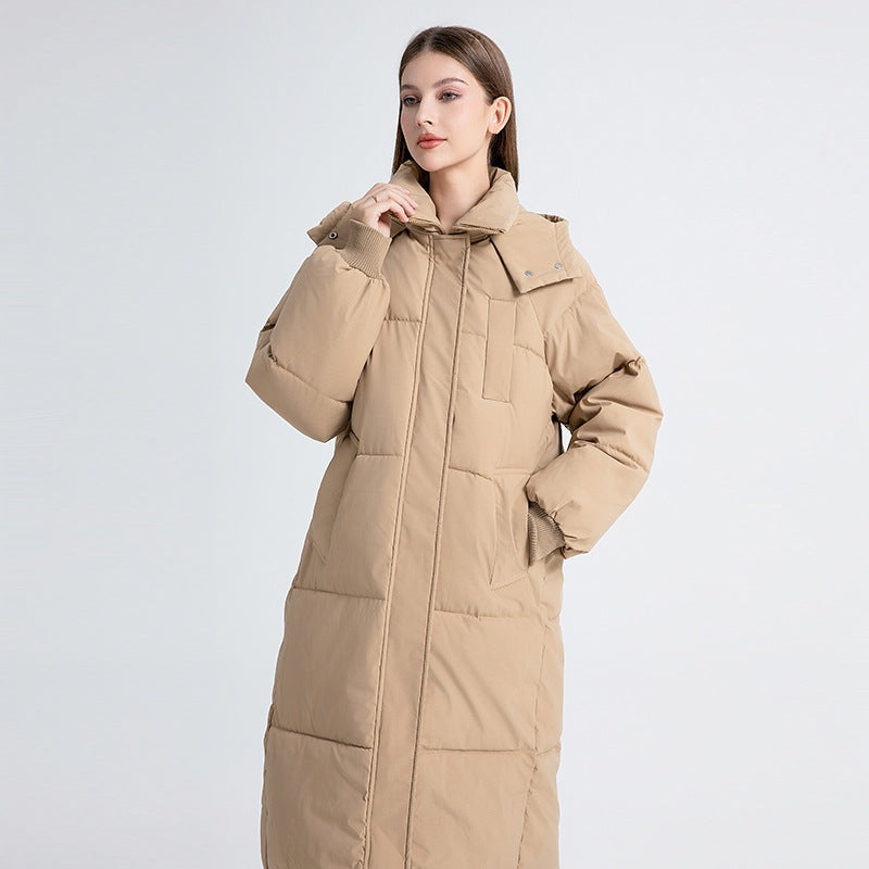 Capucine | Doudoune Longue Femme à Capuche Matelassée Oversize
