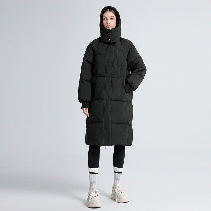 Capucine | Doudoune Longue Femme à Capuche Matelassée Oversize