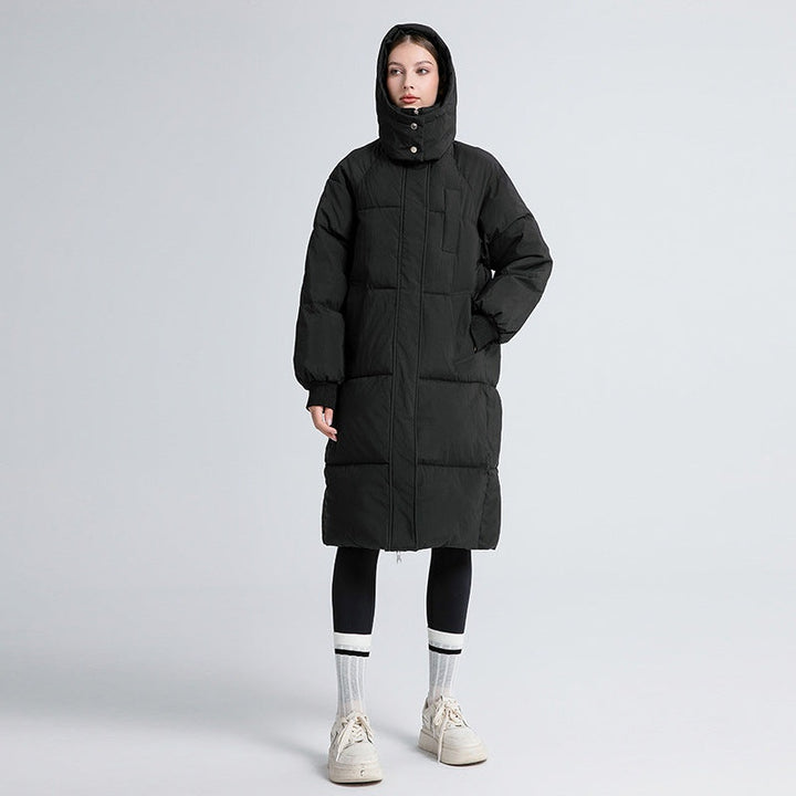 Capucine | Doudoune Longue Femme à Capuche Matelassée Oversize