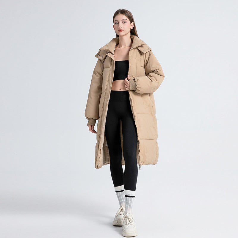 Capucine | Doudoune Longue Femme à Capuche Matelassée Oversize