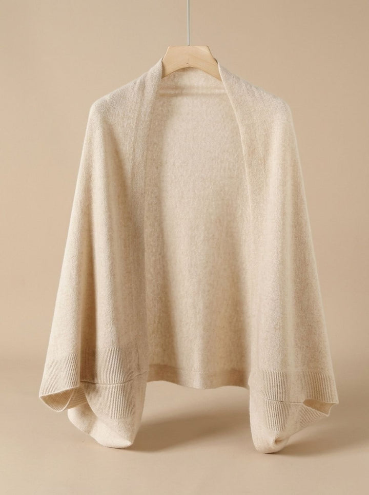 Capucine | Poncho Écharpe en Maille Cachemire Femme Oversize