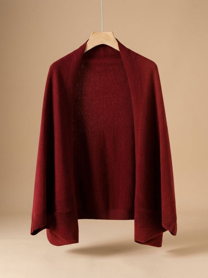 Capucine | Poncho Écharpe en Maille Cachemire Femme Oversize