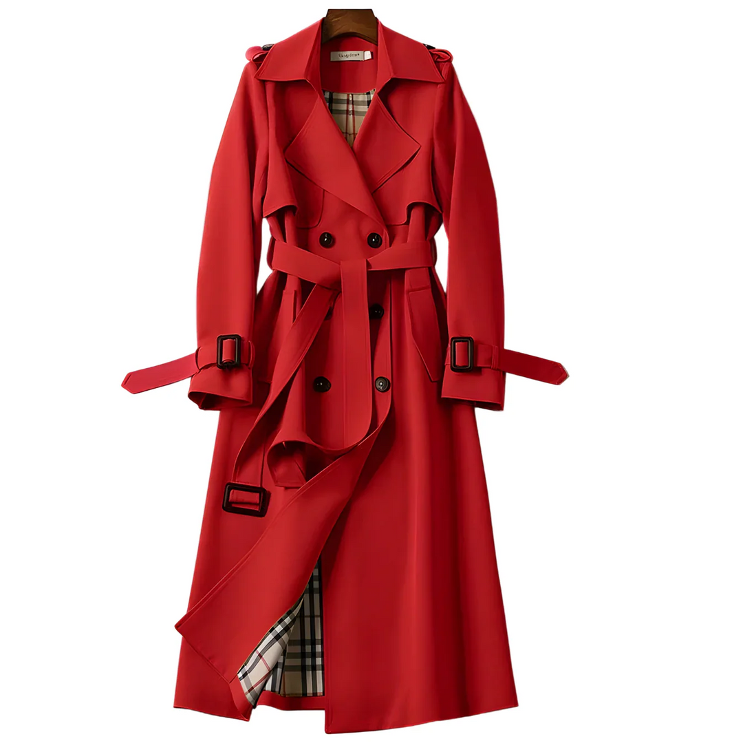 Capucine | Trench Long Femme Ceinturé Manteau Automne