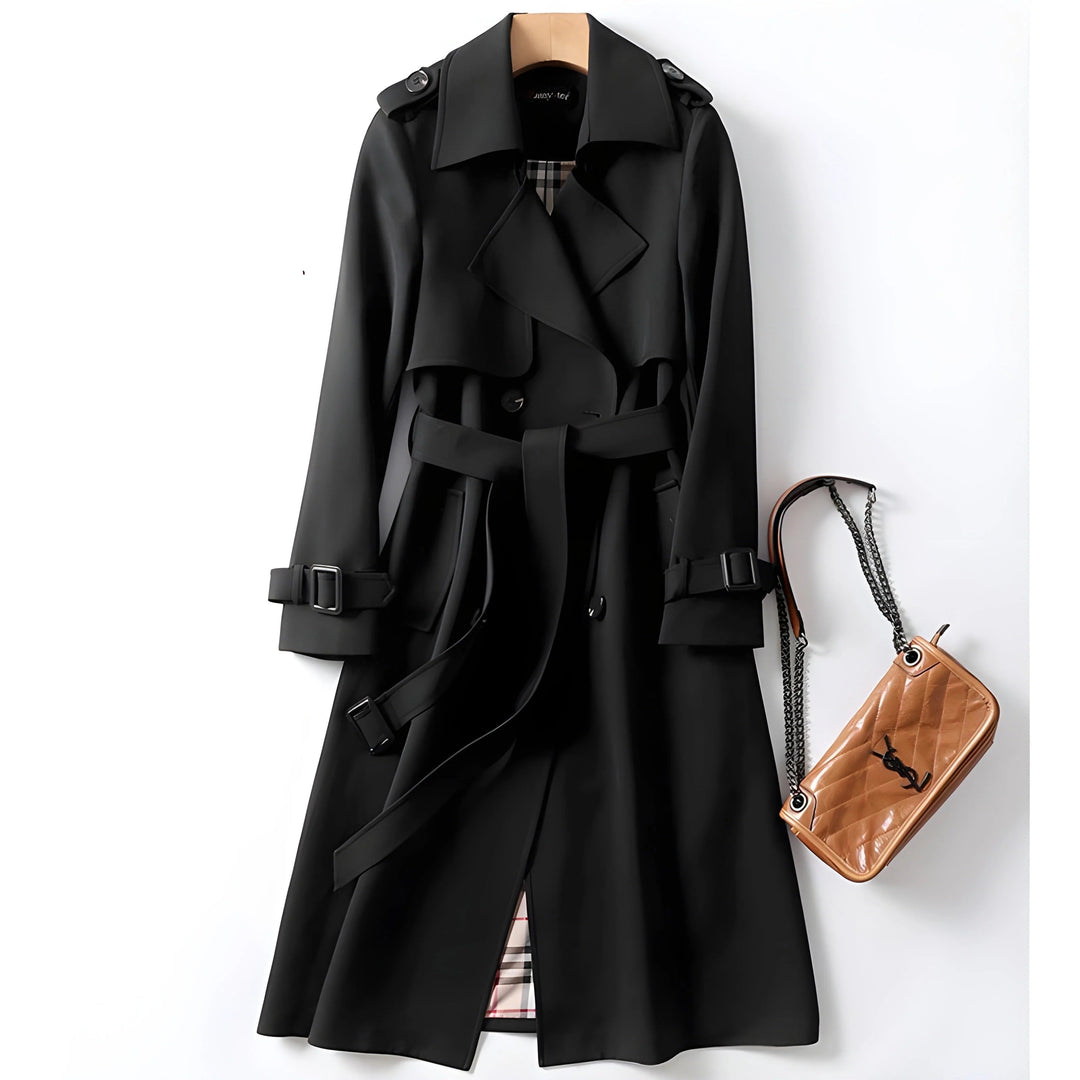 Capucine | Trench Long Femme Ceinturé Manteau Automne