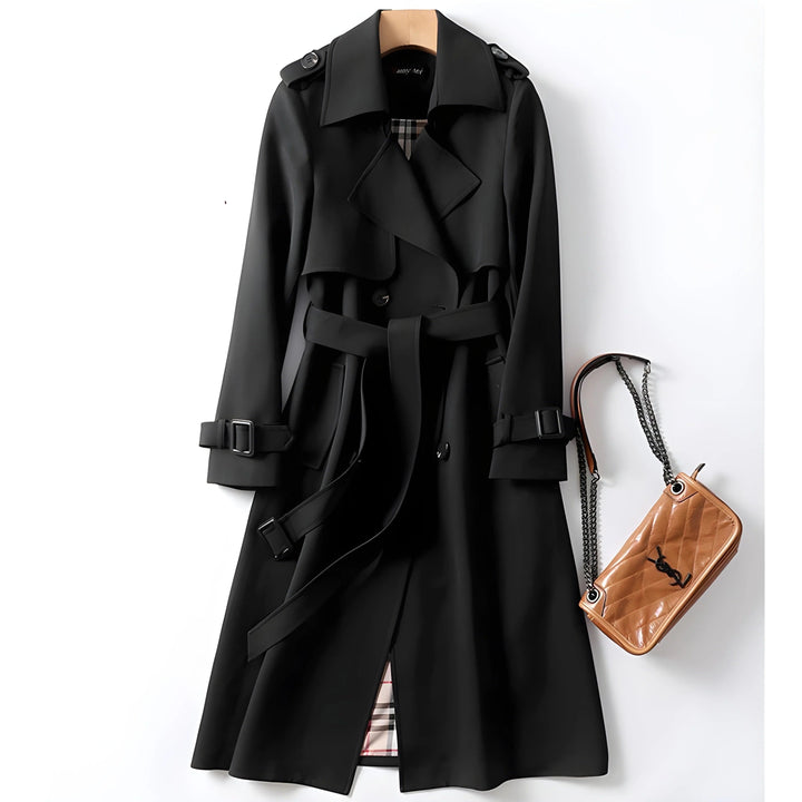 Capucine | Trench Long Femme Ceinturé Manteau Automne