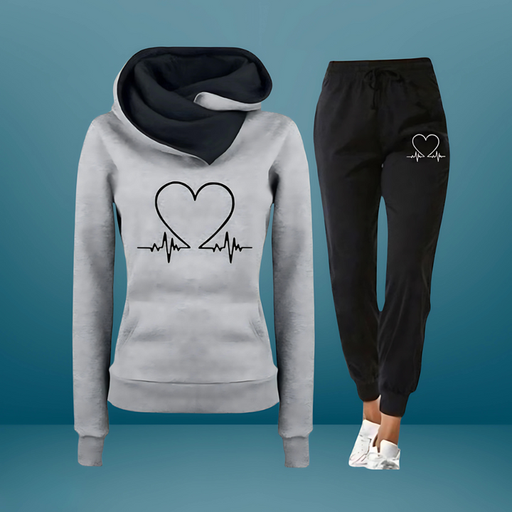 Charlotte | Ensemble Sport Femme Sweat à Capuche Jogging Imprimé