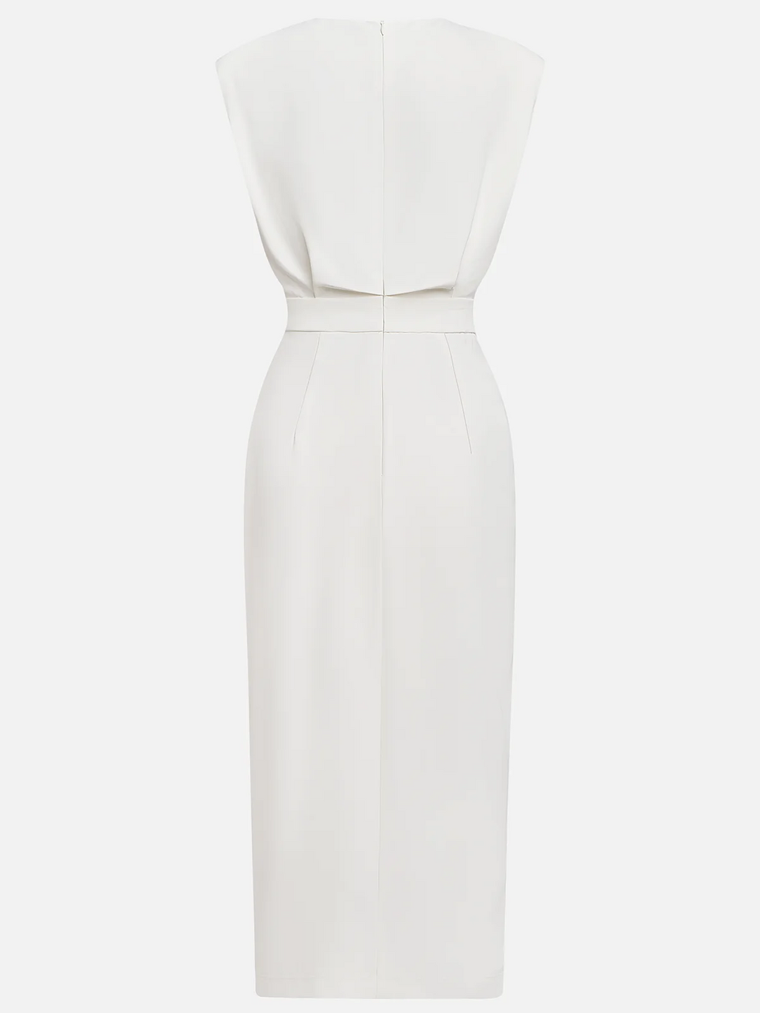 Charlotte | Robe Fourreau Midi Femme Structurée Boutons