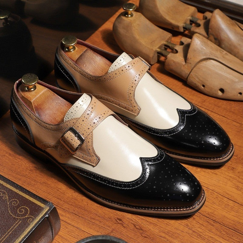 Clément | Chaussure Richelieu Homme Cuir Monk Strap Boucle
