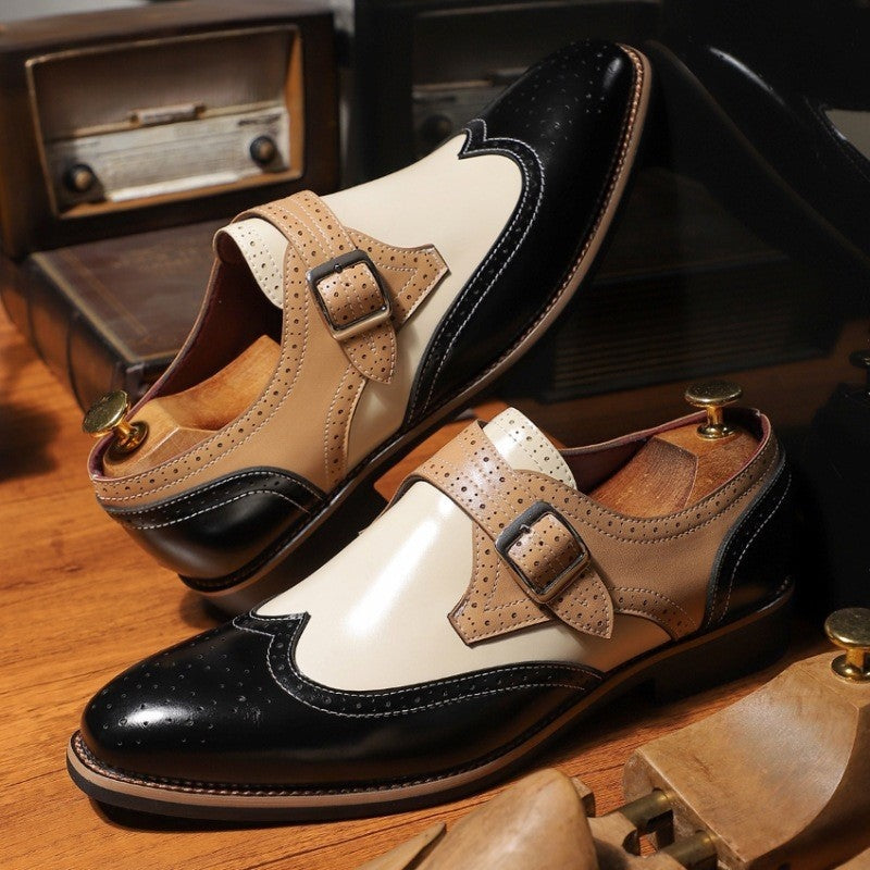 Clément | Chaussure Richelieu Homme Cuir Monk Strap Boucle